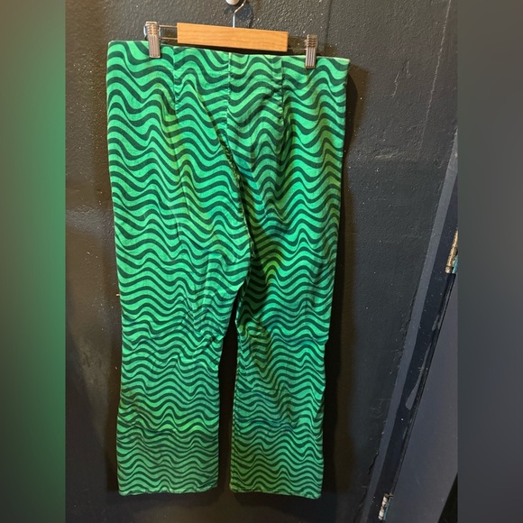 Wild Fable Green and Dark green Patterned Wide Leg Pants - Picture 3 of 3